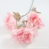 Boda Rosa Flores Artificiales Rosa Hortensia Arreglo Floral Accesorios Guía de Camino Decoración Boda Flores Artificiales Rosa
