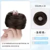 Coque de peruca, coque de cabelo artificial fácil de usar, coque fofo natural com elástico para rabo de cavalo baixo, coque de cabelo, coque de botão de flor