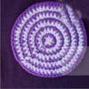 Novo Cross-border Amazon Handmade Knitted Coaster engraçado bonito multi-camada hambúrguer Halloween Placemat mesa isolada