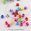 Cuentas Acrílicas de Letras Inglesas de Agujero Grande de Colores Material para Cadena de Teléfono Móvil Hecha a Mano DIY Joyería con Cuentas Pequeños Accesorios
