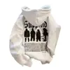 Sudadera con capucha gruesa de hip hop callejero europeo y americano para hombre, otoño e invierno, con ambiente de marea nacional estadounidense, para parejas, con forro polar grueso.