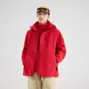 Jaqueta corta-vento e impermeável masculina plus size para atividades ao ar livre, design 3 em 1, removível e espessa para outono e inverno, também disponível em tamanhos femininos e personalizável