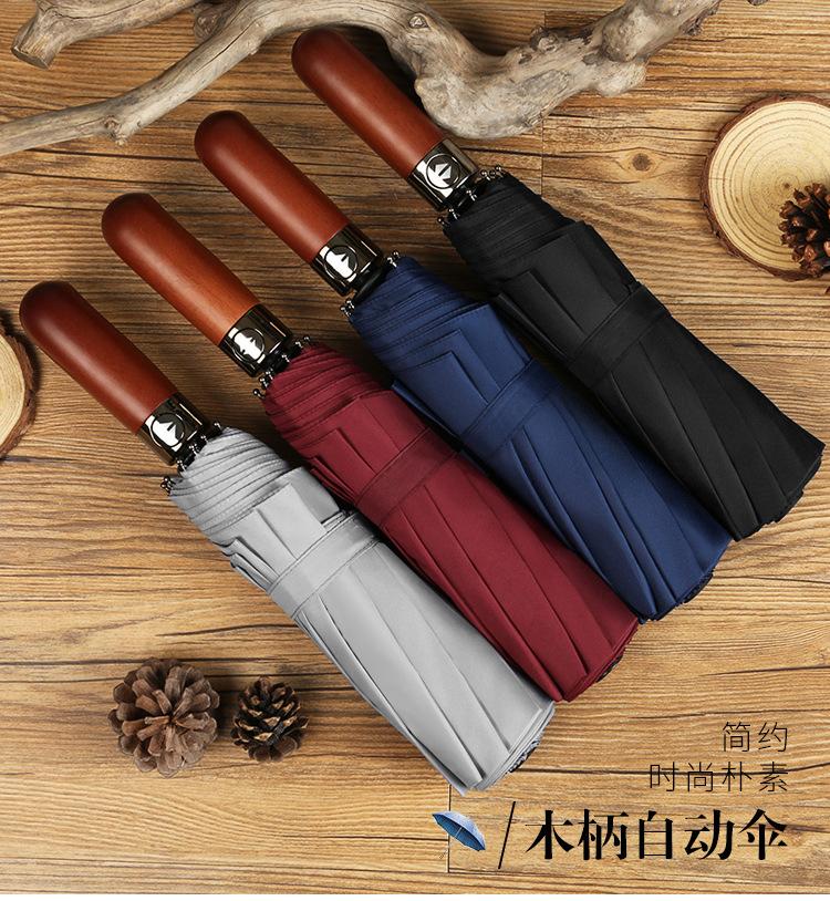 深色手柄男士伞_01