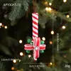 Novos Suprimentos para Decoração de Natal Pingentes Criativos de Doce Vermelho, Branco e Verde Argila Macia Pingentes Artificiais de Pirulito em Estoque