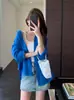 Elegante Camisa de Lino de Manga Larga para Mujer, Otoño Fina de Corte Holgado, Estilo Old Money, Blusa de Alta Gama con Protección Solar A5354