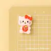 Accesorios de Resina Serie Gato Lindo de Dibujos Animados para Manualidades con Pegamento de Crema, Fundas de Teléfono, Vasos de Agua y Imanes para Refrigerador