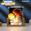 Marco de Fotos de Medalla de Cristal Impreso a Color UV Lámpara de Noche Luminosa Plantilla Adorno de Decoración para el Hogar y el Dormitorio Lámpara Regalo Creativo Premio