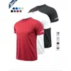 Camiseta Deportiva de Manga Corta para Hombre Multipièce Talla Europea Transpirable de Secado Rápido para Correr Azul Fútbol Entrenamiento Fitness Ropa Casual