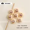 Cuentas Lindas con Forma de Bollo, Accesorios Pequeños de Oso, Cuentas Sueltas para Pulseras Hechas a Mano DIY, Dijes de Bolsa Impresos, Colgantes Decorativos, Cuentas para Joyería