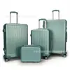 Malas de Senha de Grande Capacidade ABS Conjunto de 4 Peças Maleta de Rodinhas com Estojo de Maquiagem Zíper Roda Universal Fabricante de Malas