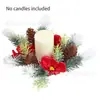 Decoração de Natal cedro com castiçais decorativos, decoração de mesa para festas, decoração de festa, castiçais de pinha