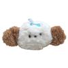 Lindo colgante de cachorro de hueso de peluche de dibujos animados, accesorios de bricolaje, bolso, decoración de ropa, broche, material