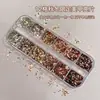 12 Compartimentos Otoño Invierno Lunares Lentejuelas Decoraciones para Uñas Celebridad de Internet Artículo Popular ins Retro Mini Ultra-Delgadas Decoraciones de Uñas Estrella