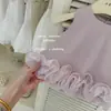 LeEn Fashionista Bebê! Conjunto de Duas Peças Roxo de Renda para Meninas Original 2026 Verão