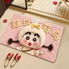 Alfombra decorativa de dibujos animados de Shin-chan, absorbente de agua, secado rápido, resistente al desgaste, tapete de suelo de tierra de diatomeas, se puede cortar a medida, fácil de mantener, tapete antideslizante para pies