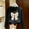 Camiseta para Niña para Primavera y Otoño 2026 Nueva Moda Mangas Largas para Niñas, Conjunto de Otoño para Bebé Niña, Camiseta Básica de Algodón Puro