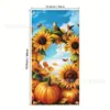 Cubierta de Puerta Otoño 2026 Transfronteriza Cosecha de Otoño Calabaza Girasol Atmósfera Festiva Fondo Decorativo Pancarta Exterior