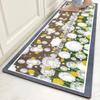 Tapete de cocina retro estilo americano, antideslizante, resistente al aceite, con diatomeas, absorbente de agua y aceite, recortable, ligero y de lujo, para puerta.