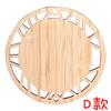 Nuevos Accesorios para Pasteles Estilo Nacional Chinoiserie Recortes de Virutas de Madera Estilo Escandinavo Posavasos de Madera Posavasos de Té para Cocina Base para Tazón DIY