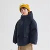 [Nuevo Estándar Nacional 90% Plumón] La nueva chaqueta de plumón de invierno para niños de Hai Ma, una parka para niños a prueba de tres cosas para usar en invierno