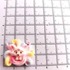 Accesorios de Resina DIY de Dibujos Animados, Pinzas para el Cabello de Pegamento Cremoso de Animal Zorro de Nueve Colas, Colgante de Llavero para Hebilla de Zapato de Funda de Teléfono