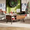 Mesa de centro ajustable personalizada Mesa de centro de madera con tablero ajustable Sala de estar Estante de almacenamiento multi-funcional Mesa pequeña
