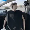 Camiseta Regata Masculina Mamba de Algodão com Gola Henley Sem Mangas Verão Tendência Marca Scoundrel Esportiva Cool Solta Jovem
