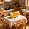Panadería de Rollos de Plátano Simulados Postres Creativos Decoración de Paisajismo para Casa de Muñecas Adornos Accesorios DIY Imanes para Refrigerador