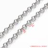 Cadena de acero inoxidable con diamantes a cuadros y perlas redondas, joyería DIY, collar, pulsera, accesorios de ropa, cadena, accesorios, cadena, cadena con facetas.