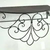 Prateleira de Flores de Armazenamento de Ferro Forjado Sólido, Cabideiro de Metal, Prateleira de Exibição de Itens, Prateleira de Estilo Artesanal de Ferro