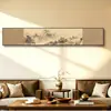 Pintura Decorativa para Sala de Estar Jianshan Modelo Nuevo 2026 Pintura para Colgar en la Pared de Fondo del Sofá Estética de la Dinastía Song Pintura Combinada Creativa de Alta Gama