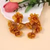 Pendientes de Tela con Cadena de Flores de Colores Estilo Bohemio Transfronterizos Pendientes Étnicos Europeos y Americanos para Festividades