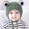 Toucas de Bebê Inverno Bebês Super Fofas Meninos Toucas de Lã Crianças Outono e Inverno Toucas de Tricô Grossas Atacado