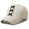 Gorra de Béisbol con Lazo para Mujer, Nuevo Estilo de Verano, Visera Rígida, Versión Coreana, Adelgazante del Rostro, Versátil, Sombrero de Protección Solar