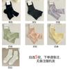 Calcetines de Malla Calados para Primavera y Otoño para Mujer, Zapatos Mary Jane Lindos de Encaje Estilo Coreano de Media Pantorrilla, Calcetines de Algodón con Lazo Dulce
