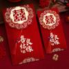 Envelopes Vermelhos para Casamentos, Envelopes Vermelhos Especiais de Casamento com o Caractere para Felicidade, Grandes Sacos de Envelope Vermelho para Dinheiro de Presente, Sacos de Presente de Mil Yuan com Borlas para Celebração