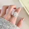 Anillo con Diseño Personalizado de Fuegos Artificiales para Mujer Estilo Ins Retorcido Geométrico Anillo Abierto Moda de Nicho Anillo Creativo para el Dedo Índice
