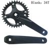 Placa de dentes de bicicleta de montanha bicicleta 104BCD pedivela não integrado modificação de dente positivo e negativo prato único 170mm T