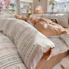 Conjunto de Quatro Peças para Dormir Puro Algodão Grau Mãe e Bebê Novo Lençol de Cama Capa de Edredom Fronha Saia de Cama para Dormitório Conjunto de Três 3 ou Quatro 4 Peças