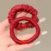 Goma para el pelo con lazo de color oscuro estilo coreano para mujer, modelo nuevo de alta gama 2026, accesorio para el pelo, goma elástica para moño
