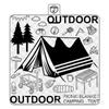 Esterilla de Picnic Ultrasónica Impermeable para Exteriores Lavable a Máquina Personalizable OEM Esterilla a Prueba de Humedad Esterilla de Piso Manta Estilo Campamento Esterilla para Tienda