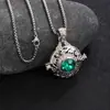 Colgante de Bola de Incienso Abrible de Venta Caliente Transfronteriza con Patrón Floral y Diseño Hueco, Collar Versátil y de Gama Alta al por Mayor