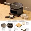 Novo fogareiro de cerâmica estilo chinês para torrar chá e queimar incenso de lótus, adequado para queima seca, usado para preparar e aquecer chá, fogareiro de aromaterapia