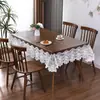 Mantel Transparente de PVC Venta al por Mayor de Fábrica Mantel Bordado Impermeable y a Prueba de Aceite para Uso Doméstico, Aislante Térmico, Anti-quemaduras, Mantel de Vidrio Suave sin Lavado