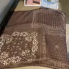 Lenço de Seda Multifuncional Clássico de Primavera e Outono com Padrão Paisley, Lenço Quadrado Único, Lenço de Pescoço Pequeno Versátil, Lenço Quadrado que Combina com Tudo, Lenço de Seda