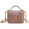 Bolsa de mão estilo batom Chanel para mulheres, bolsa de ombro acolchoada bordada de luxo leve, bolsa quadrada pequena, mini bolsa transversal com corrente