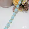 Renda de Bordado Colorida Vintage Solúvel em Água para Roupas Femininas e Infantis, Acessórios de Decoração para Saias DIY Hanfu, Atacado Personalizado
