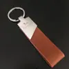 Chaveiro de Metal Liga de Zinco de Alta Qualidade e Couro Genuíno, Personalizável com Várias Etiquetas de Presente com Logo, Logo a Laser