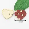 Joyería Xipeng Aleación Corazón Pintura en Spray Doble Capa Corazón de Durazno Aretes Collar Colgante Aretes Colgante de Llave Accesorios DIY
