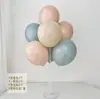 Soporte de columna flotante de mesa de globos retro de colores decoración de escena de fiesta de cumpleaños infantil arreglo accesorios para fotos venta al por mayor